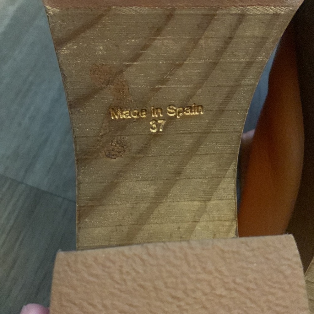 Free People Orange Suki Heel Platform Clogs - Picture 9 of 11